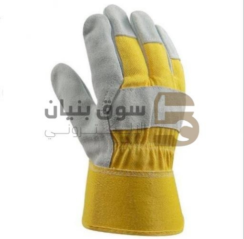 Picture of Cotton Gloves Yellow And White 