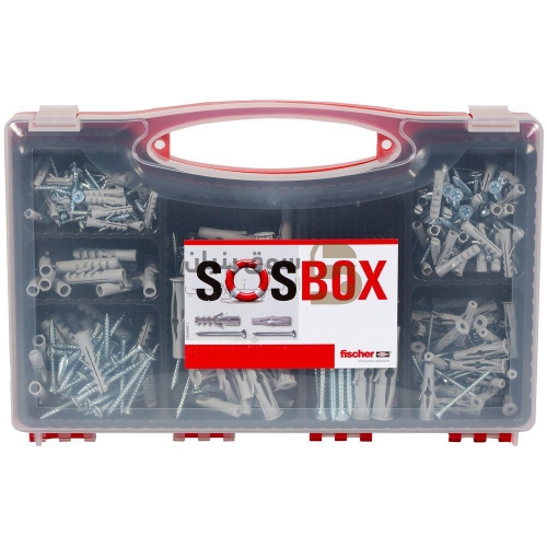 صورة Fischer SOS Box, S+FU+screws S Plug + FU Plug + Screws Various sizes 360pcs